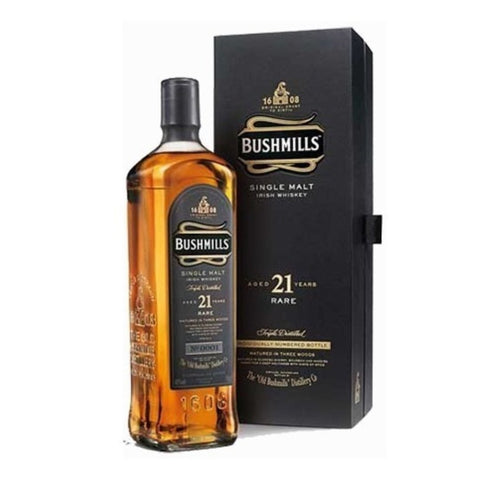 WHISKY BUSHMILLS MALT OLD 21 ANOS COM ESTOJO 0.70L